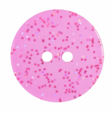 Transparent Glitter Button: 19mm: Bright Pink G455419\7.