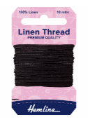 Linen Thread: 10m: Black Code: H1001\04
