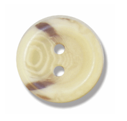 Aran 2-Hole Button: 15mm: Natural Code: G233024.