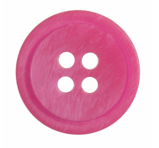 Ombre Rimmed Button: 4 Hole: 15mm: Fucshia Code: G454815\7.