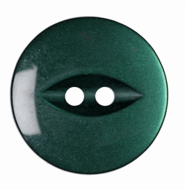 Polyester Fish Eye Button: 19mm: Dark Green Code: G033930\26.