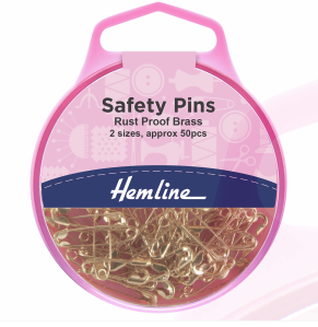 Safety Pins: Brass: 19mm/23mm: 50 Pieces      H419.99