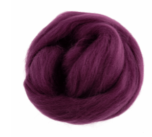 Natural Wool Roving: 10g: Mauve Code: FW10.326.