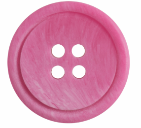 Ombre Rimmed Button: 4 Hole: 20mm: Fucshia Code: G454820\7.