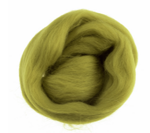 Natural Wool Roving: 10g: Neon Green Code: FW10.338.