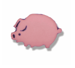 Pig Shank Button: 15mm: Pink Code: G4208\6.