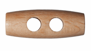 Toggle: Wooden: 2-Hole: 25mm Code: G203525.