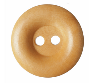 Round 2-Hole Button: Wooden: 15mm Code: G432824.