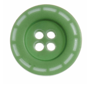 Stitched Design Button: 18mm: Green Code: G437928\22.