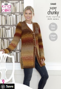 *Pattern 5460  Super Chunky  King Cole