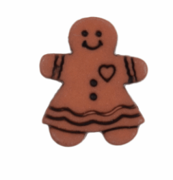 Button: Gingerbread Woman: Shanked: 18mm Code: G451418\29.