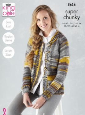 *Pattern  5636   Super Chunky  King Cole