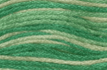 GE0073: Stranded Cotton: 8m: Variegated Jade Green