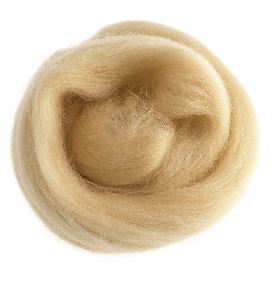 Natural Wool Roving 10g Cream 309.