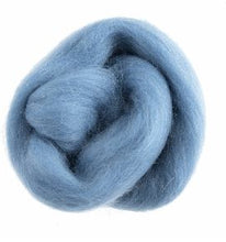 Load image into Gallery viewer, Natural Wool Roving 10g Light Blue 307.