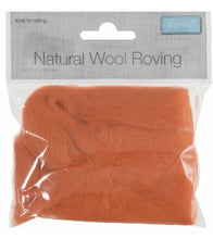 Load image into Gallery viewer, Natural Wool Roving 10g Orange 305.