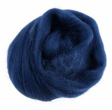 Load image into Gallery viewer, Natural Wool Roving 10g Sapphire 314.