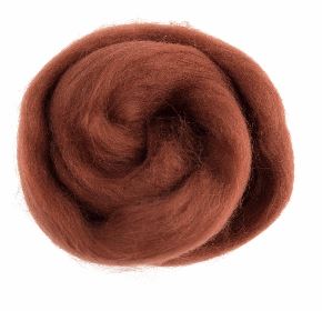 Natural Wool Roving 10g Sienna 310