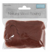 Load image into Gallery viewer, Natural Wool Roving 10g Sienna 310
