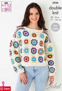 *Pattern  5944  Crochet  King Cole