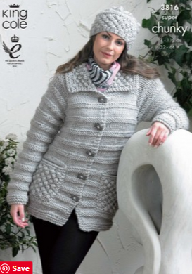 *Pattern 3816  Super Chunky  King Cole