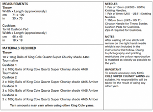 *Pattern  5642  Super Chunky  King Cole