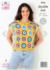 *Pattern  5944  Crochet  King Cole
