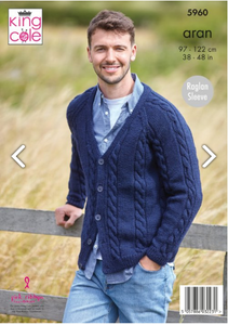 *Pattern 5960 Aran  King Cole