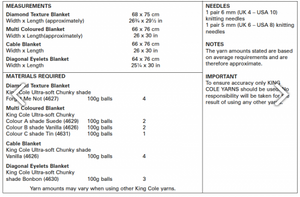 *Pattern  5688  Chunky  King Cole