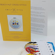 Load image into Gallery viewer, Beach Hut cross stitch kit