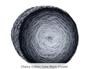 Retwist Chainy cotton cake  Black Crystal   RCC02.