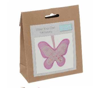 Make your own felt decoration     Buttterfly GCK038