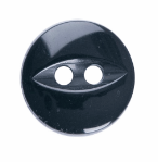 Fish Eye Button: 11mm: Black G033918\34.