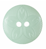 Etched Flower Button: 18mm: Pale Green G418528\21.