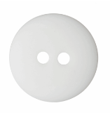 G332828\1: Matt Smartie Button: 28 lignes/17.5mm: White.