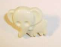 Elephant  white - shanked 15mm   BBelewhite