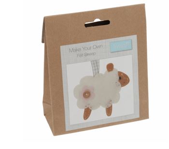 Make your own felt Sheep decoration