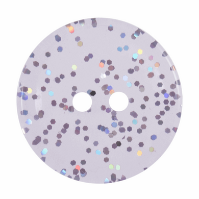 Lilac Transparent Glitter Button: 15mm: Lilac G455415\11.