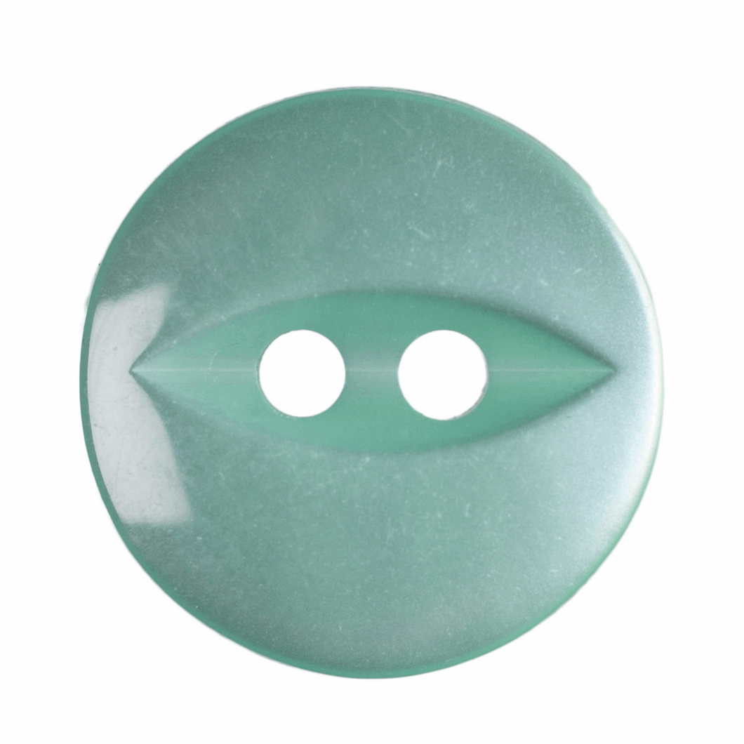 Fish Eye Button: 14mm: Turquoise G033922\35