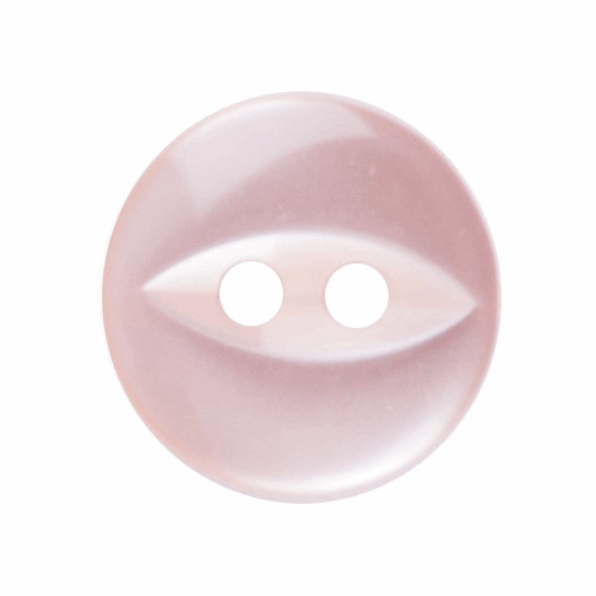 Polyester Fish Eye Button: 11mm: Peach G033918\5.