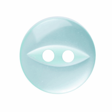 Polyester Fish Eye Button: 11mm: Turquoise G033918\35.