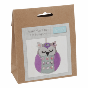 Make your own felt decoration   Owl felt kit