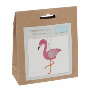 Make your own felt decoration   Felt kit flamingo GCK035.