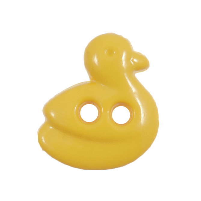 Yellow Duck Button: 12mm: Yellow G458312\4.