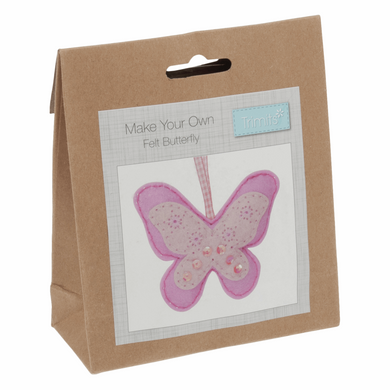 Make your own felt decoration   Butterfly felt kit GCK038.