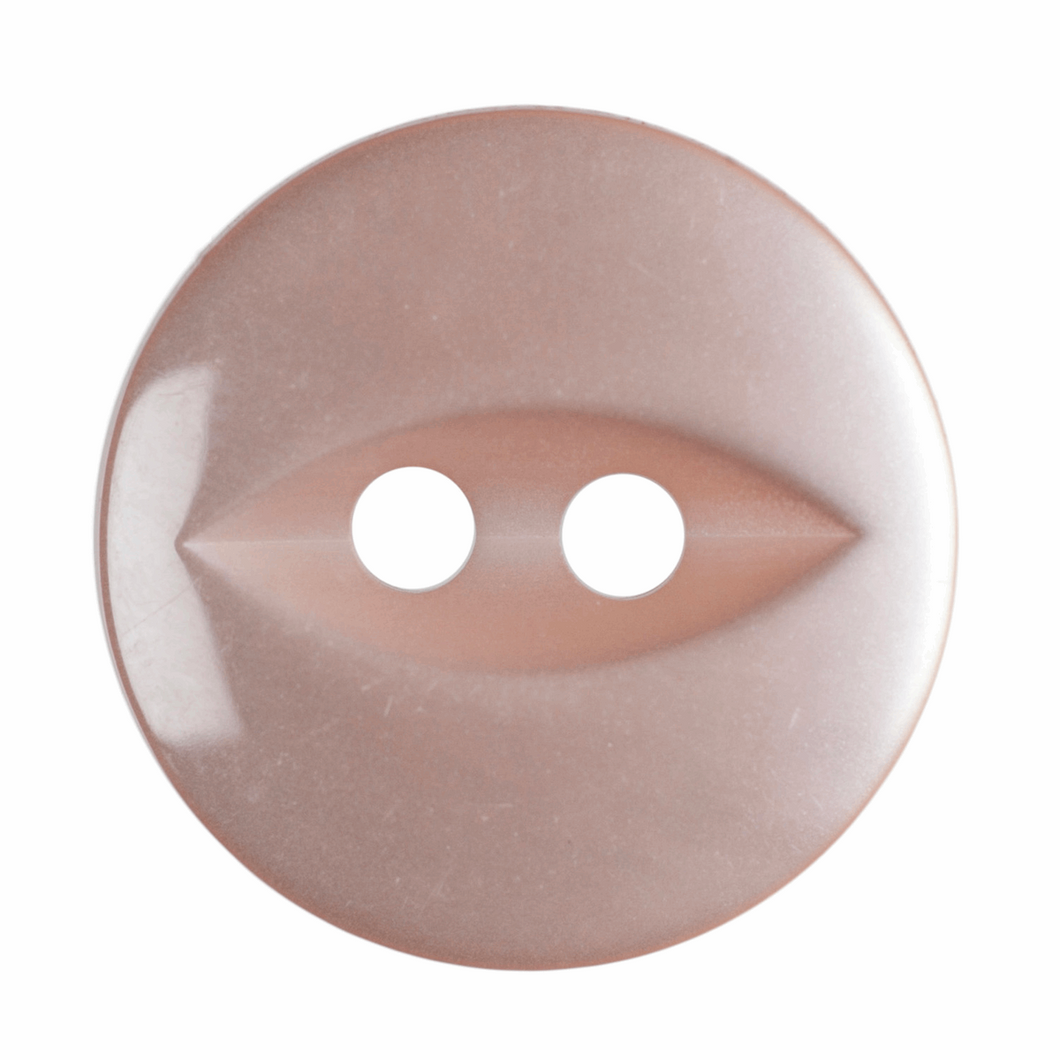 Fish Eye Button: 14mm: Peach G033922\5.