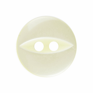 Polyester Fish Eye Button: 11mm: Yellow G033918\3.