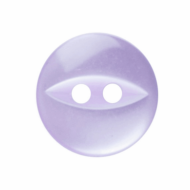 Polyester Fish Eye Button: 11mm: Lilac G033918\11.