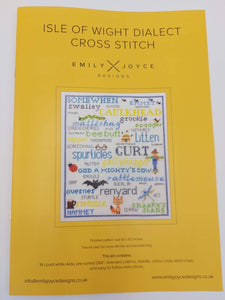 Isle of Wight words cross stitch