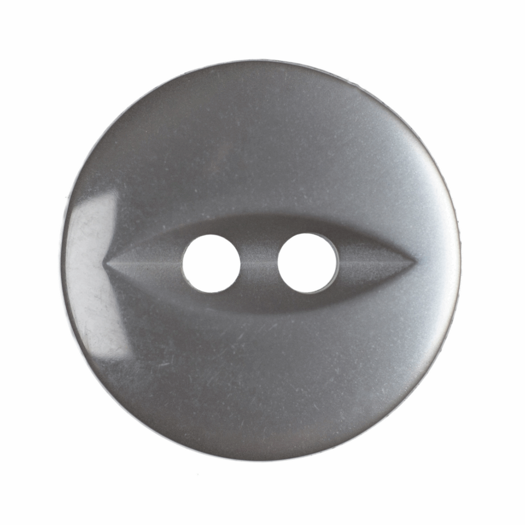 Fish Eye Button: 14mm: Grey G033922\31.